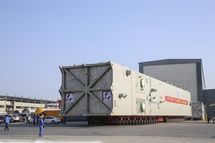 “杭氧制造”再次刷新記錄——浙石化105000m3/h整裝空分設備完成制造、正式啟運(圖2)